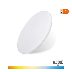 Plafon/aplique led de superficie 18w 6500k ø33x6,6cm edm