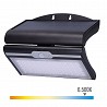 Aplique solar 6w 430lm 6.500k con sensor color negro edm