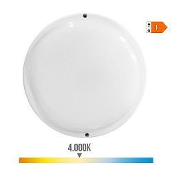 Aplique redondo led con sensor 18w 1820lm 4.000k edm