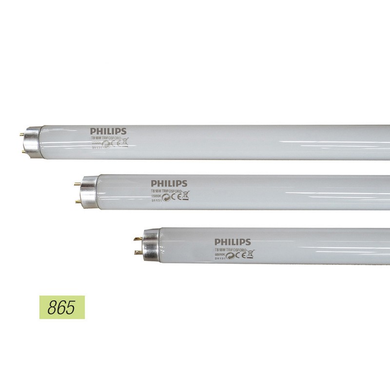 Tubo fluorescente 58w trifosforo 865k modelo: t8 luz fria. philips