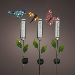 Luz de estaca solar pluviometro con forma de insectos 897789 colores/modelos surtidos
