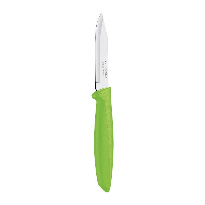 Cuchillo para legumbres y frutas 3" plenus verde 7,62cm tramontina