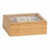 Caja de infusiones de bambú 21x16x7,5cm cc73015 andrea house