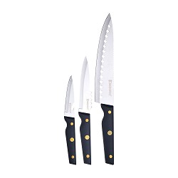 Set 3 unid.. cuchillos de acero inoxidable pro reeco bg41026dbl bergner