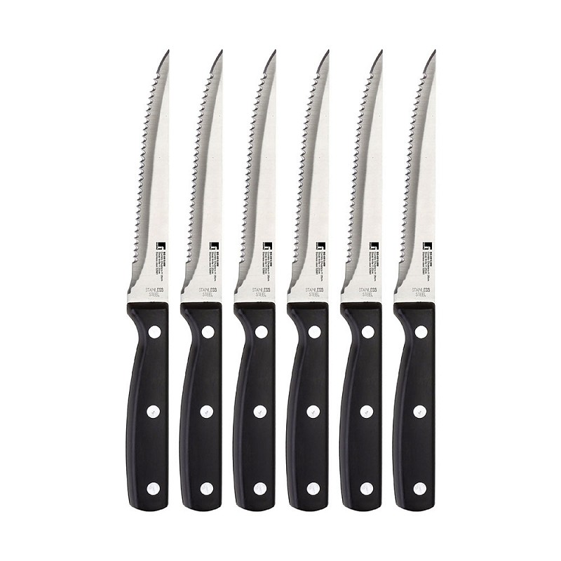 Set 6 unid. cuchillos de acero inoxidable masterpro gourmet bg8915mm bergner
