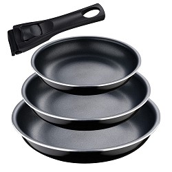 Set 3 sartenes (ø18+ø20+ø24cm) click & cook bergner