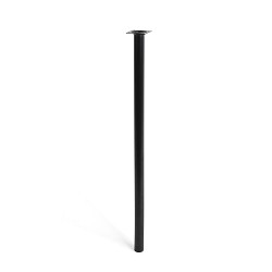 Pata cilíndrica de acero en color negro mod. 401g. dimensiones ø3x70cm 2-401g.700.03 rei