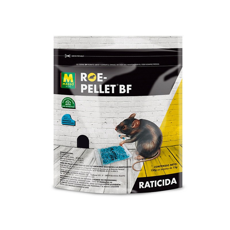 Raticida roe-pellet bf 150g 231351n massó