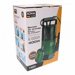 Compra Bomba para extraccion de agua sucia 400w 17x33cm koma tools al mejor precio