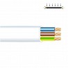 Manguera plana 3x1,5mm blanca (audio) flexible h05 vv-f euro/m