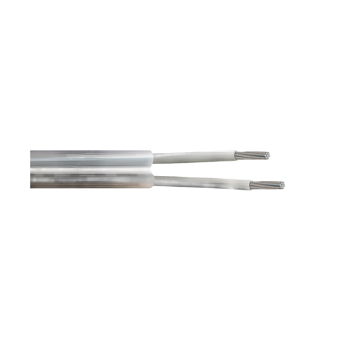 Cable manguera plana pvc transparente 2x0,75mm euro/m