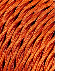 Cable textil trenzado 2x0,75mm c-12 oro seda 25m