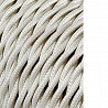 Cable textil trenzado 2x0,75mm algodon 25m