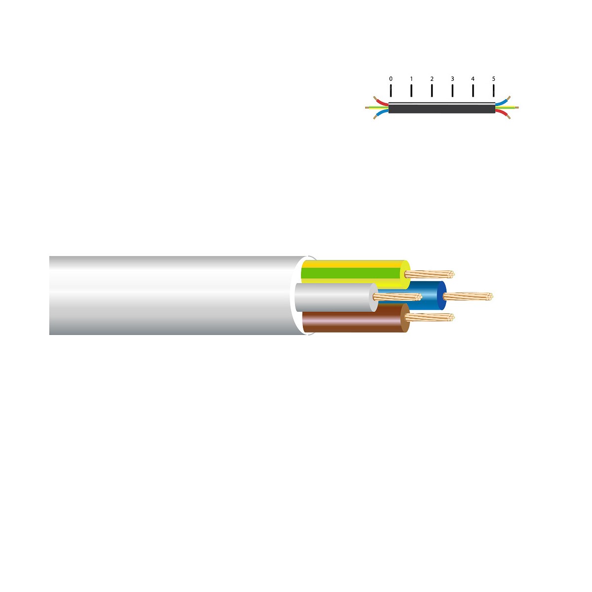 Manguera acrilica 4x1,5mm blanca euro/m