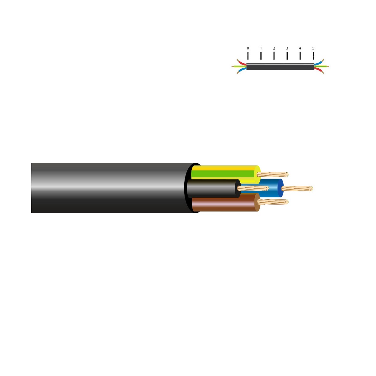 Manguera acrilica 4x1,5mm negra euro/m