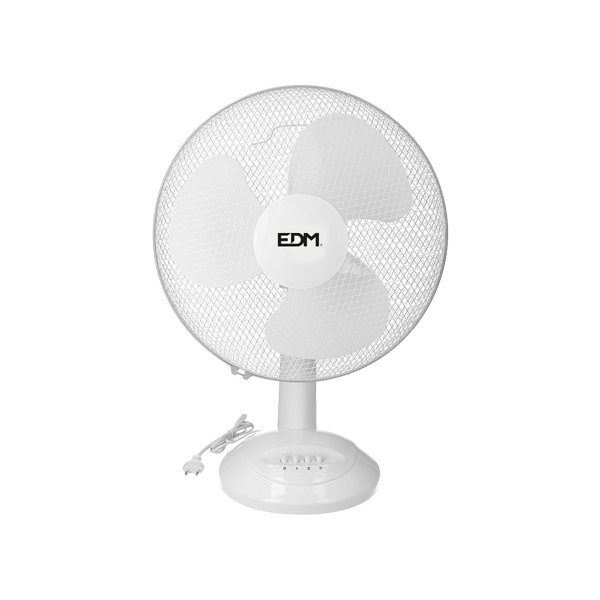 Ventilador de sobremesa. color blanco. potencia: 45w aspas: ø40x61cm edm