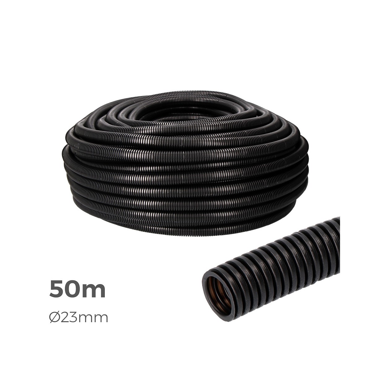 Corrugado para interior medida 23mm ce m-32 euro/m