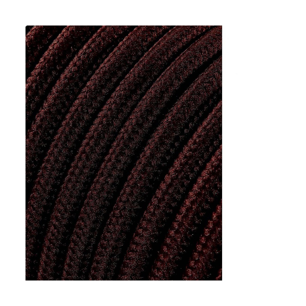 Cable cordon tubulaire 2x0,75mm c20 marron 25m
