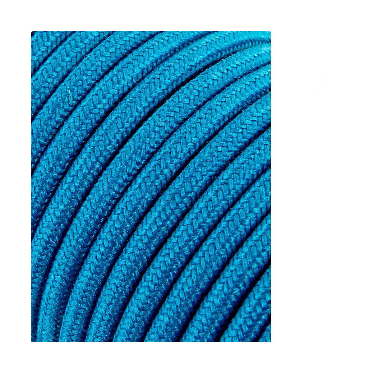 Cable cordon tubulaire 2x0,75mm c68 azul claro 25m