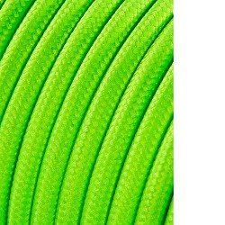 Cable cordon tubulaire 2x0,75mm fluor amarillo 25m