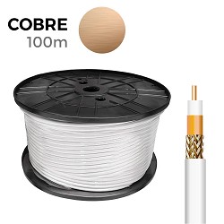 Cable coaxial apantallado 100% cobre edm euro/m