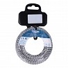 Cable cordon tubulaire 2x0,75mm rallado blanco/negro 5m euro/m