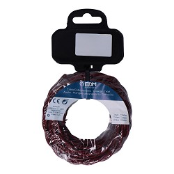 Cable textil trenzado 2x0,75mm c-08 burdeos seda 5m