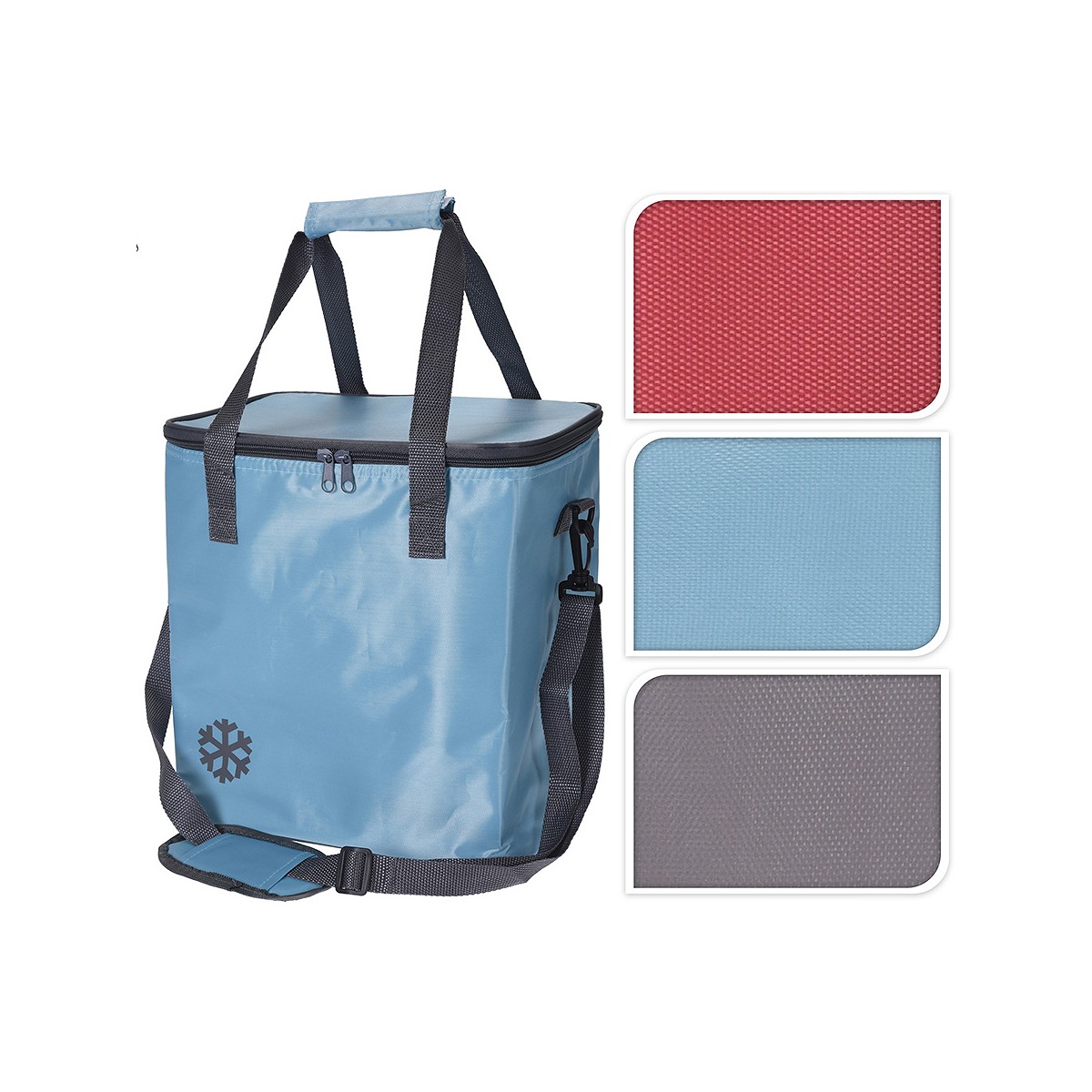 Nevera tipo bolsa isotermica 18 l. 29x31x21cm colores surtidos. cool