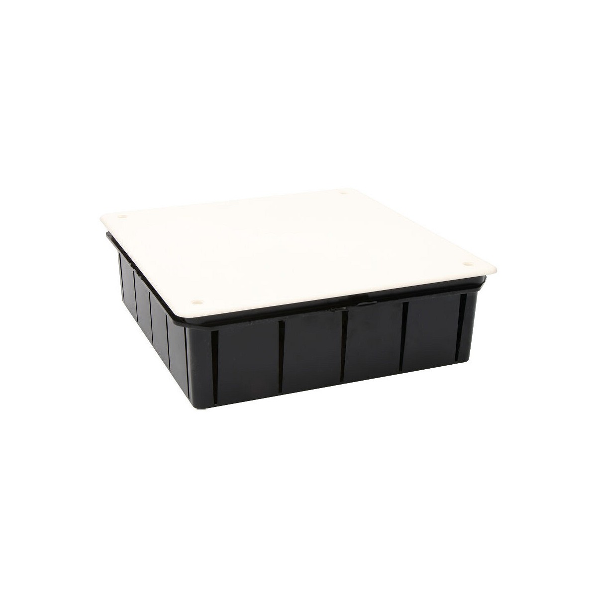 Caja cuadrada 200x200x65mm con tornillos solera (retractilado) 320