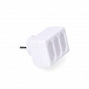 Adaptador triple 2p 16a 250v color blanco max. 3680w solera 5113