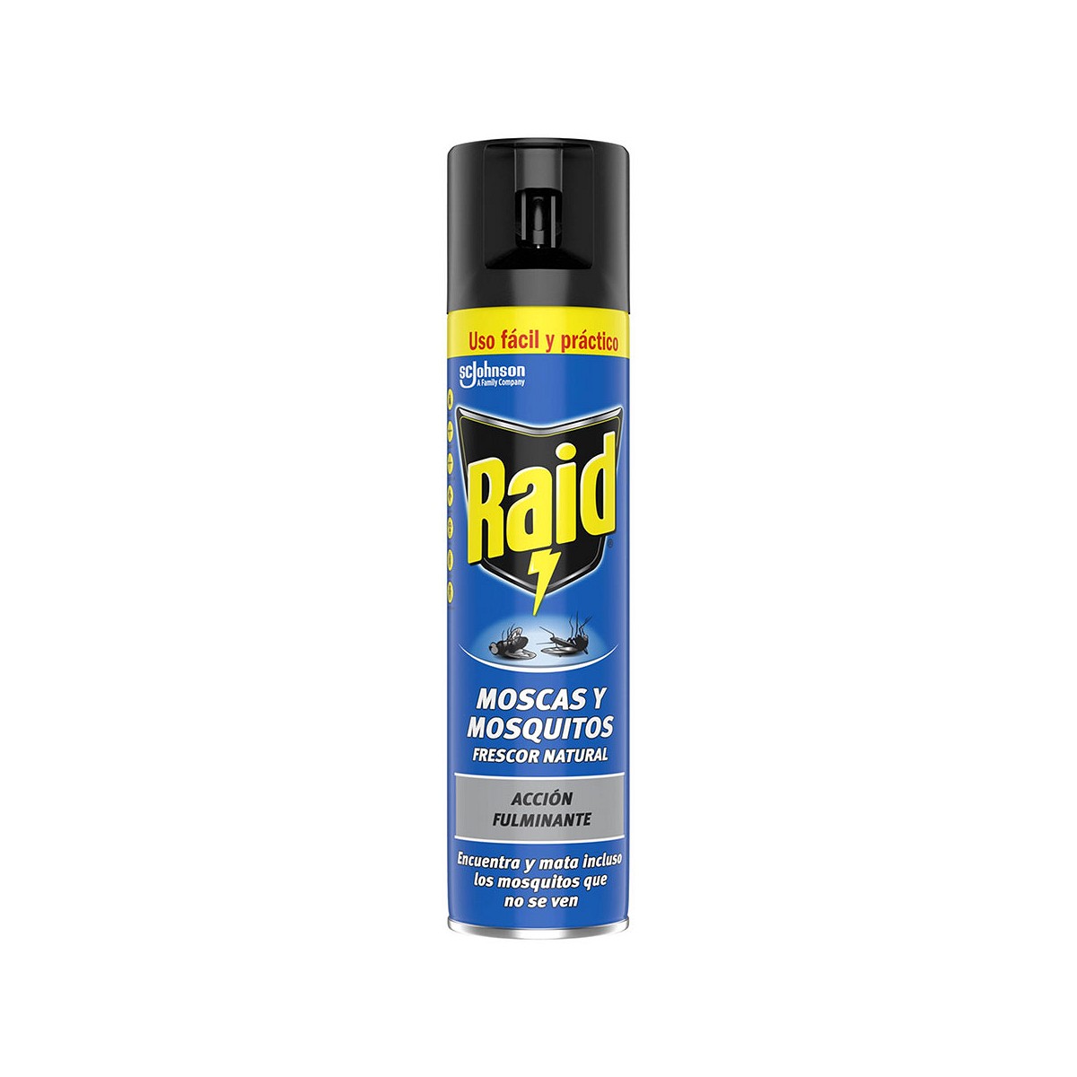 Raid insecticida spray 600ml moscas y mosquitos