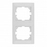 Marco vertical para 2 elementos blanco 81x154x10mm serie europa solera erp62u