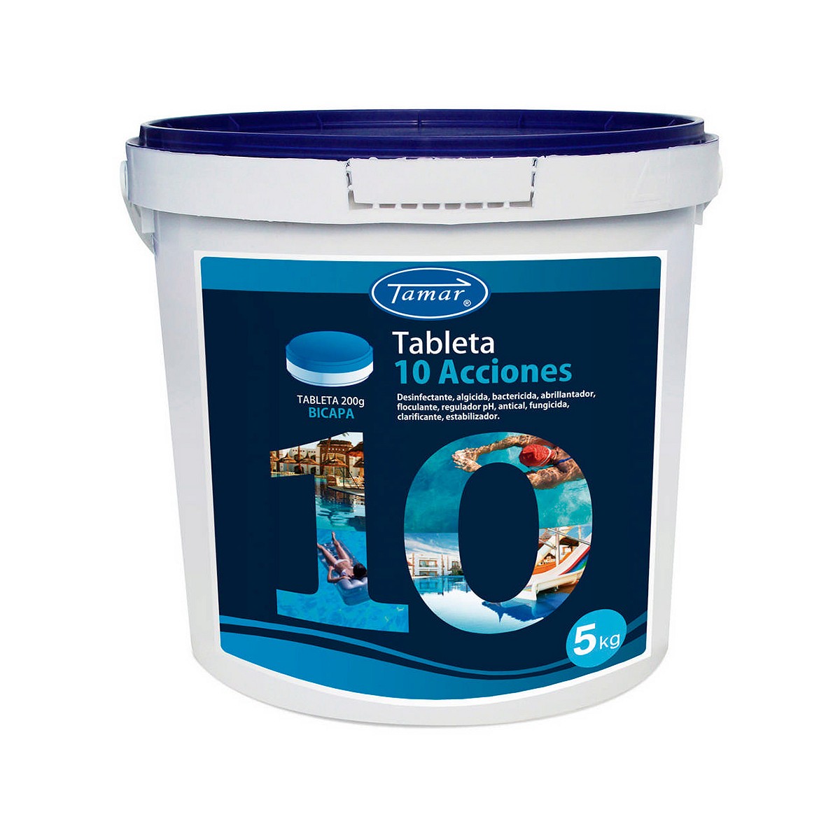 Cloro 10 acciones tableta 5kg fusion tamar