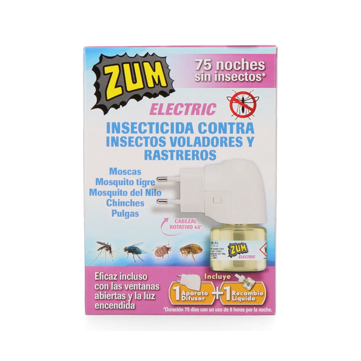 Zum insecticida electrico aparato+ recambio t-1001