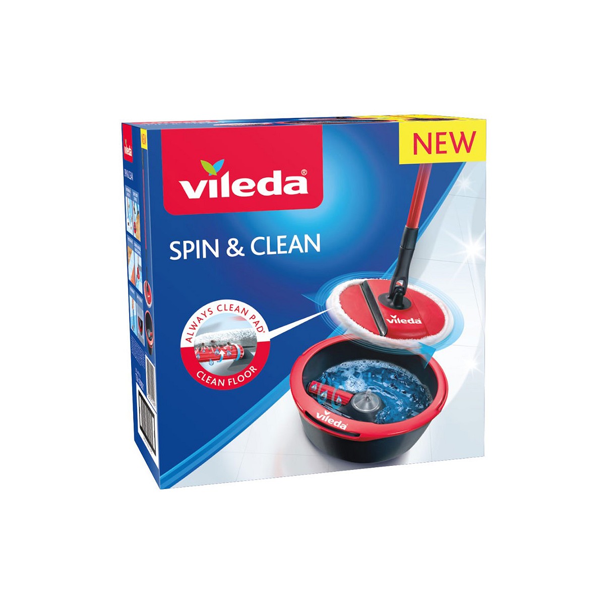 Fregona giratoria spin & clean 161821vileda