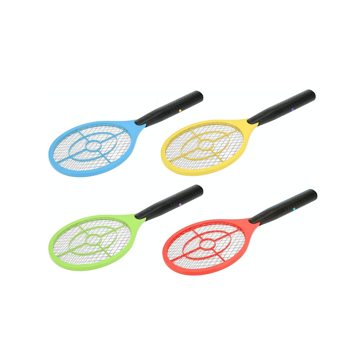 Matainsectos raqueta eléctrica 46x17cm colores surtidos