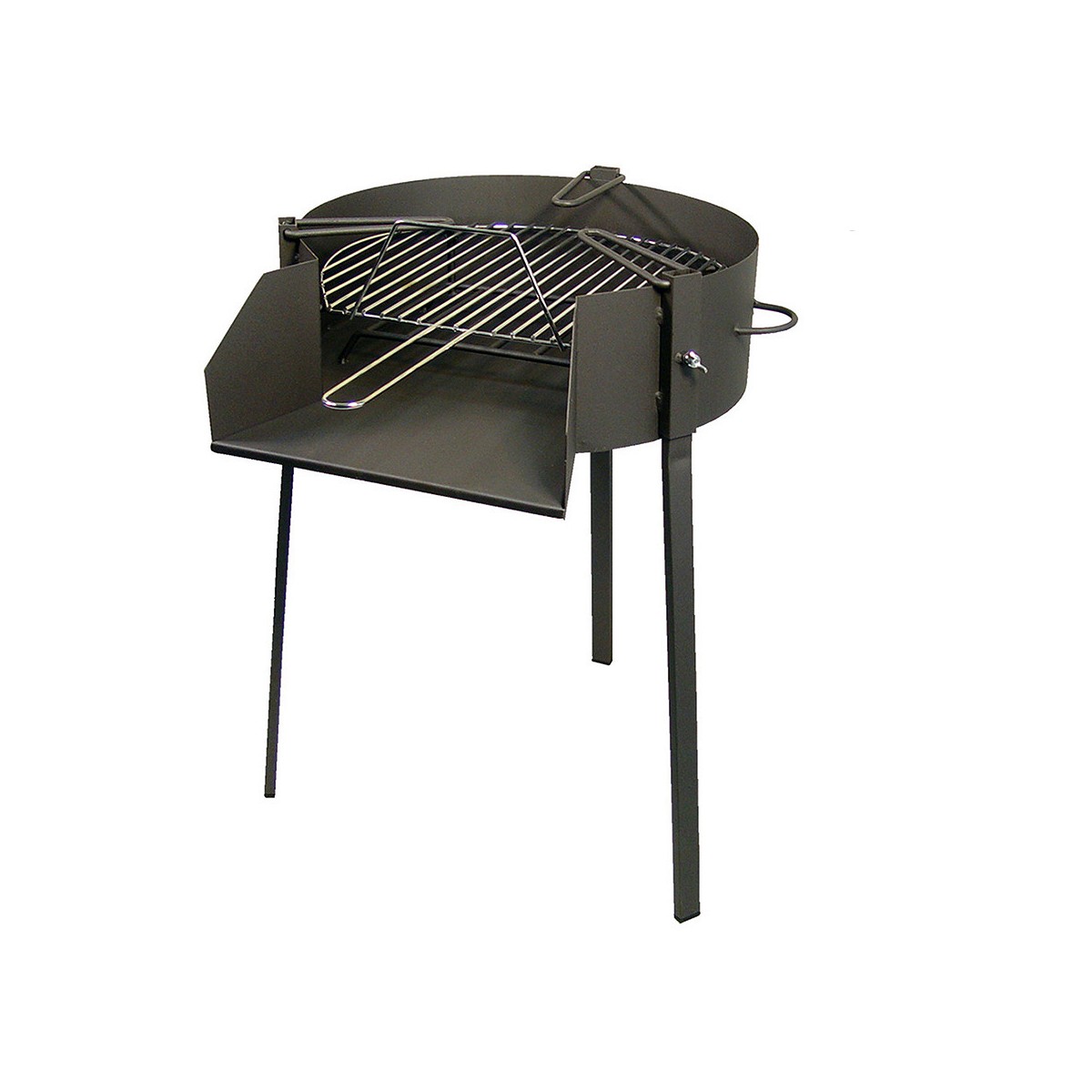 Barbacoa redonda con soporte para paella ø50cm imex el zorro