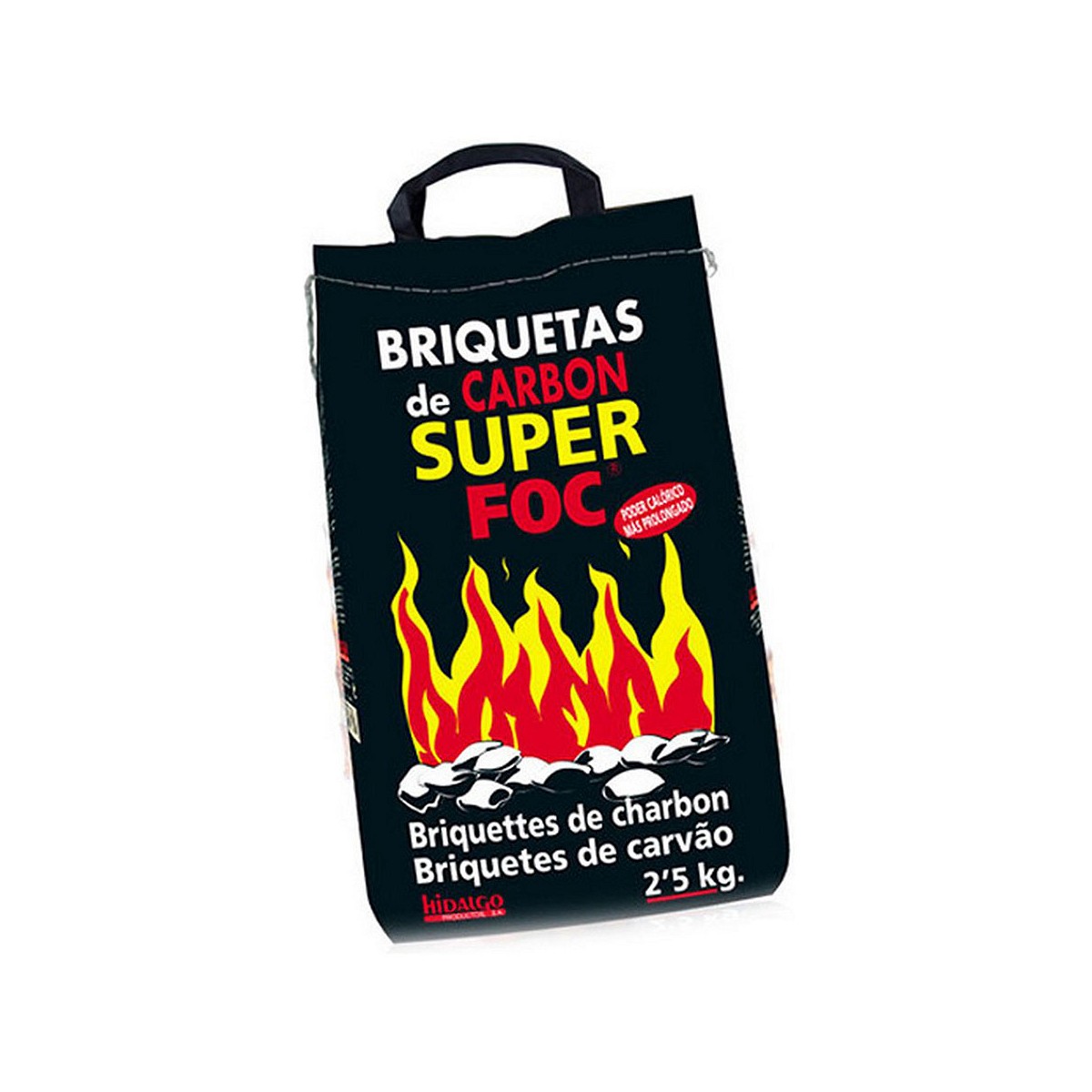 Briquetas de carbon vegetal 2,5kg 08006 super foc