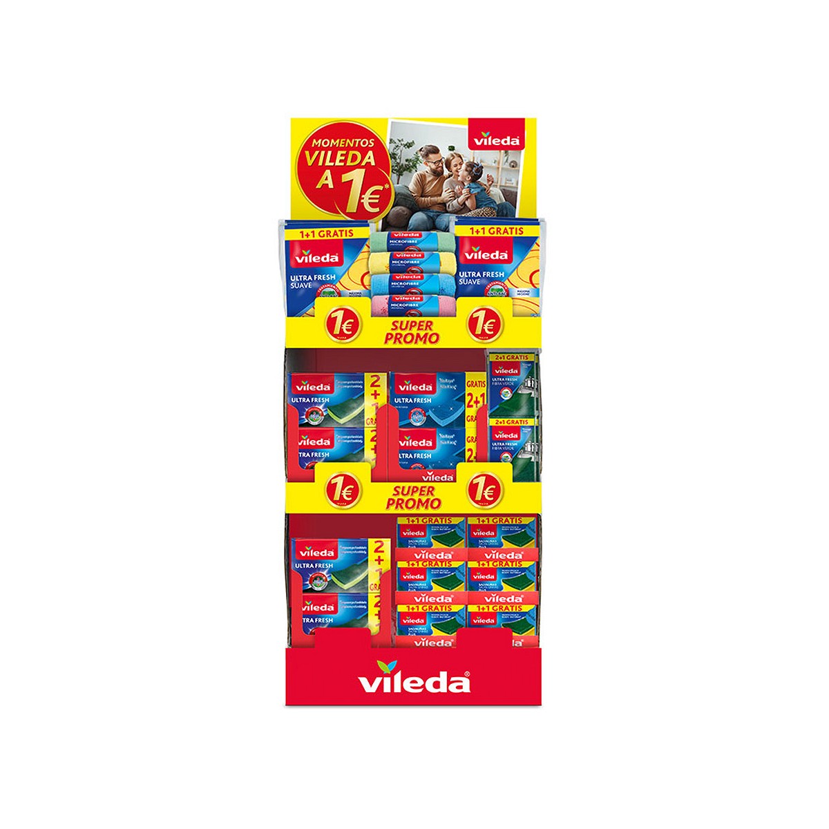 Expositor momentos vileda a 1€