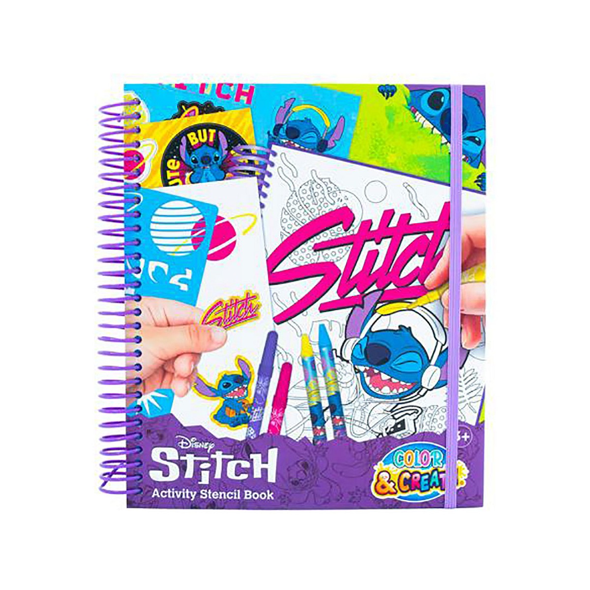 Libro dibujo y actividades stitch
