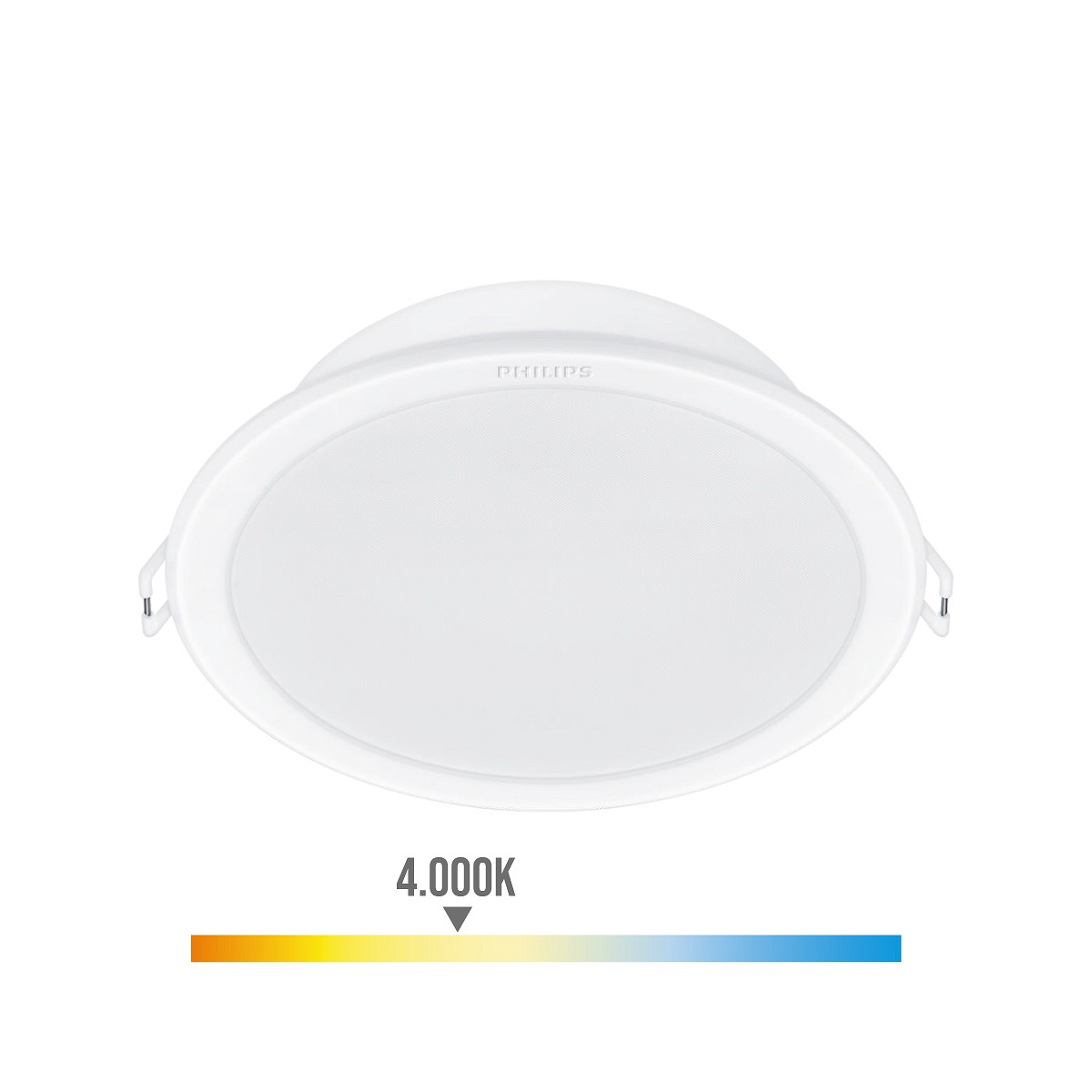 Pack 3uds meson downlight color blanco, 5,5w, 550im. philips