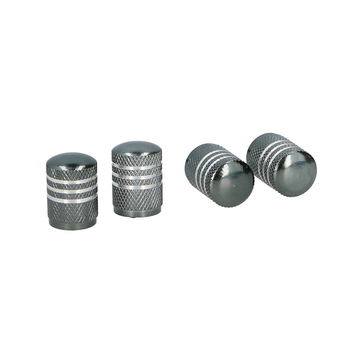 Set de 4 tapones para rueda de coche gris