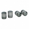 Set de 4 tapones para rueda de coche gris