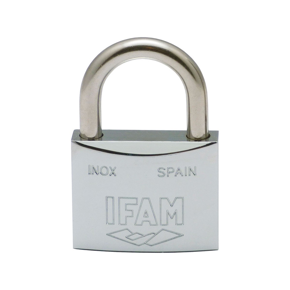 Candado inox. 30 inoxidable 30mm con 2 llaves. arco normal. ifam