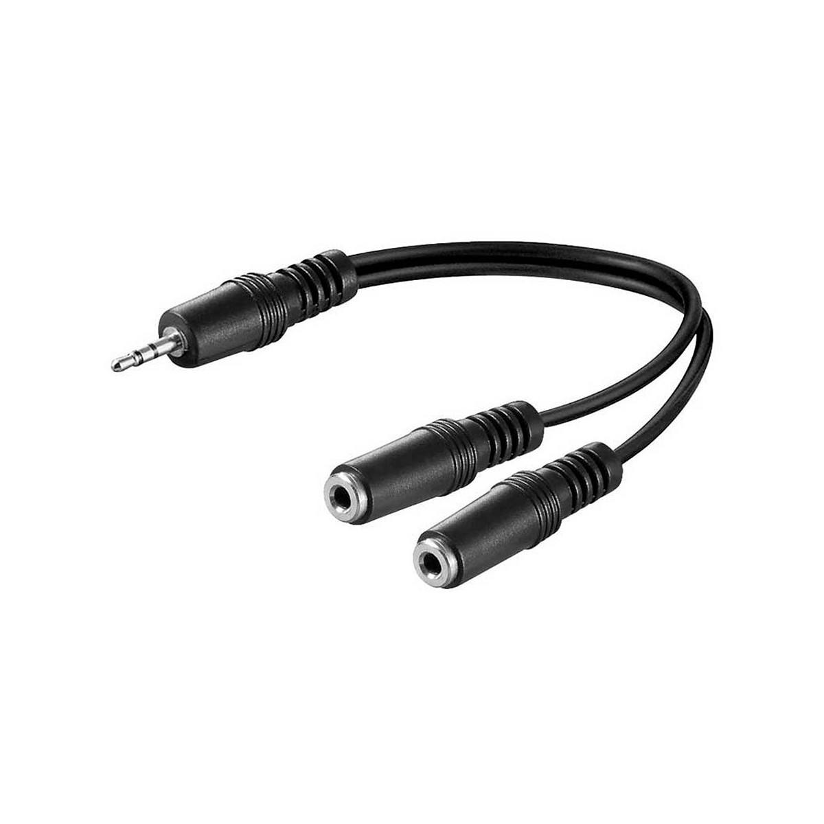 Cable 20cm adaptador audio 1m a 2h jack 3,5 stereo logilink