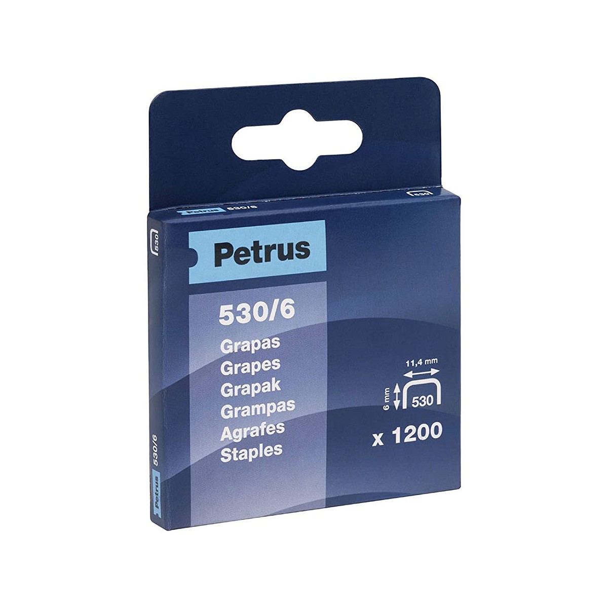 Caja 1200 grapas mod. 530/6mm 77513 petrus