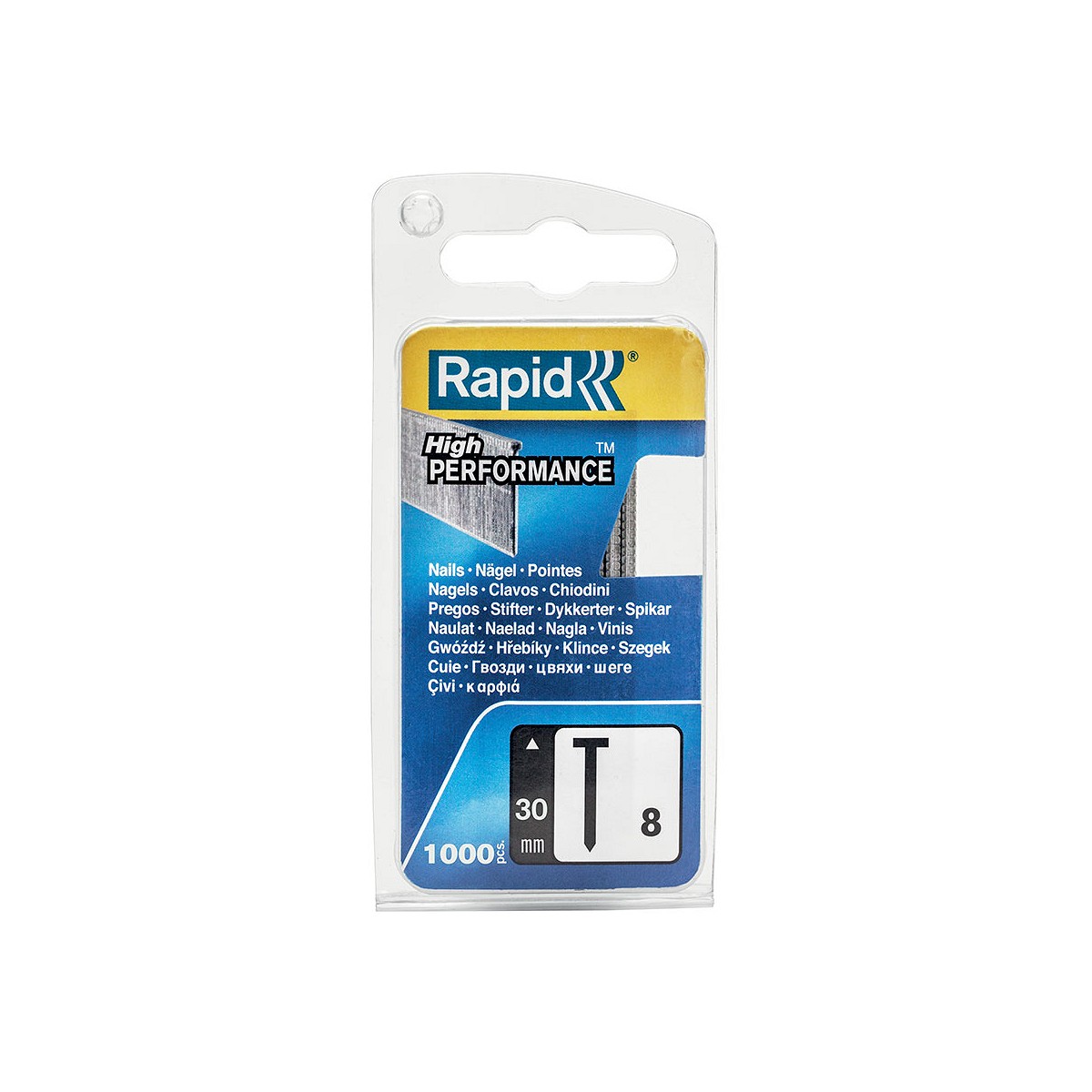 Blister 1000 clavos nº 8 30mm 40109536 rapid