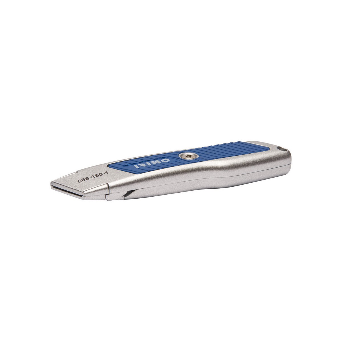 Cúter de seguridad autoretráctil con cuchilla trapezoidal 668-150-1 irimo