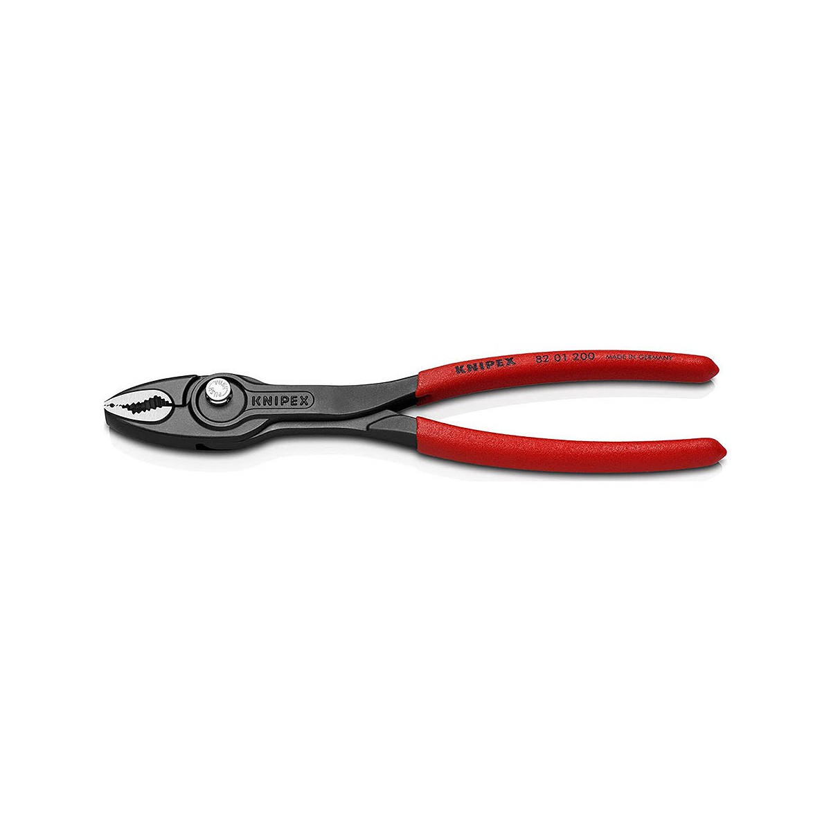 Alicate de agarre twingrip frontal ajustable 200mm knipex 82 01 200