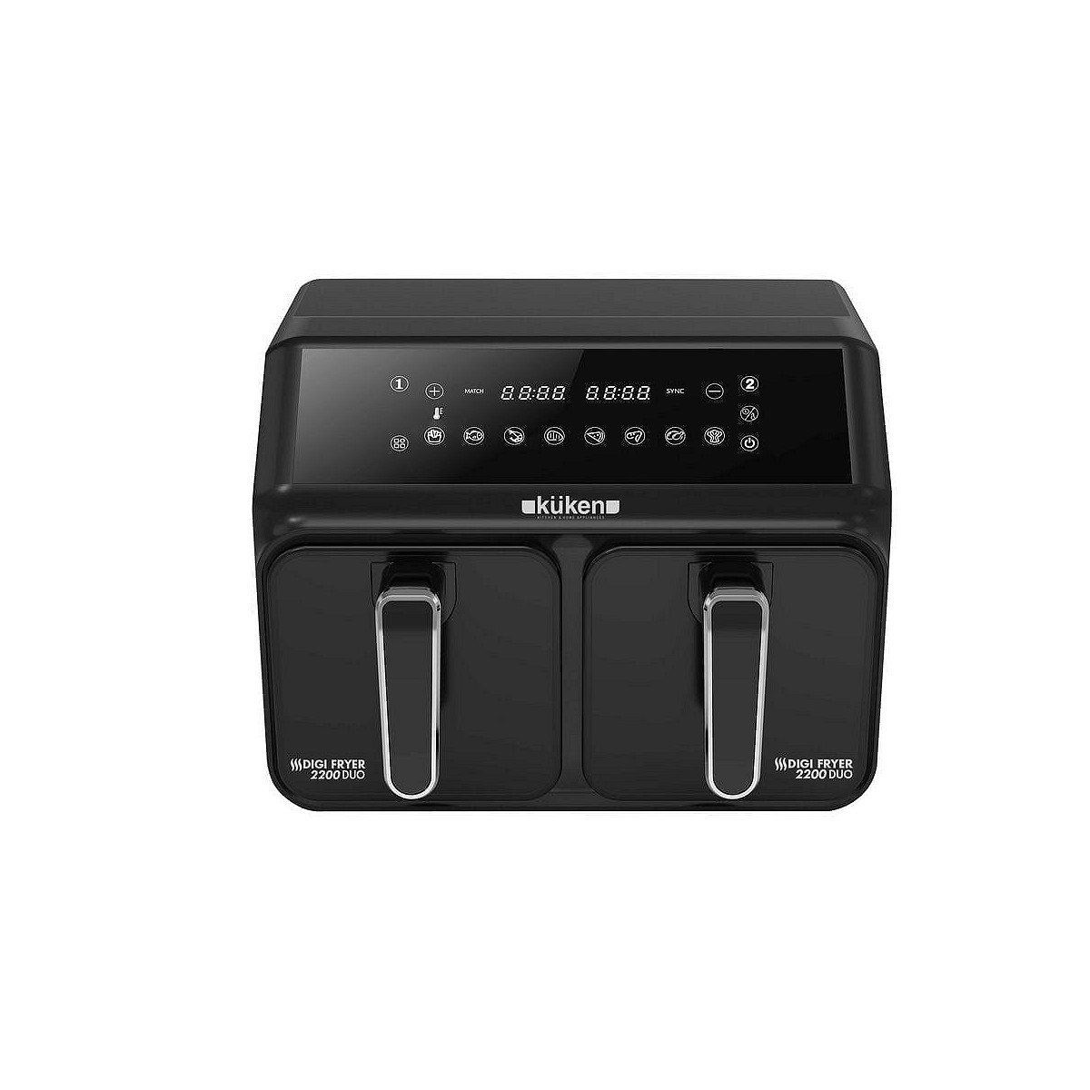 Compra FREIDORA SIN ACEITE DOBLE DIGITAL KÜKEN 8 LITROS 2200W al mejor precio